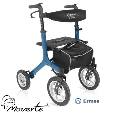 Rollator Ermes rueda neumática color Azul