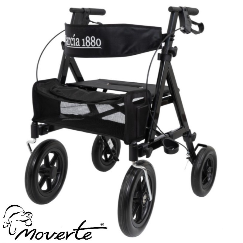 Rollator todoterreno con ruedas grandes para uso en exterior