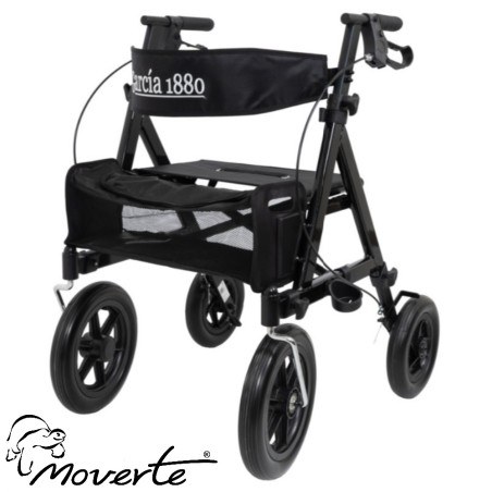 Rollator todoterreno con ruedas grandes para uso en exterior