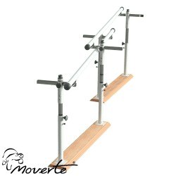 Paralela de 2,5 m. plegable. Regulable en altura y anchura.