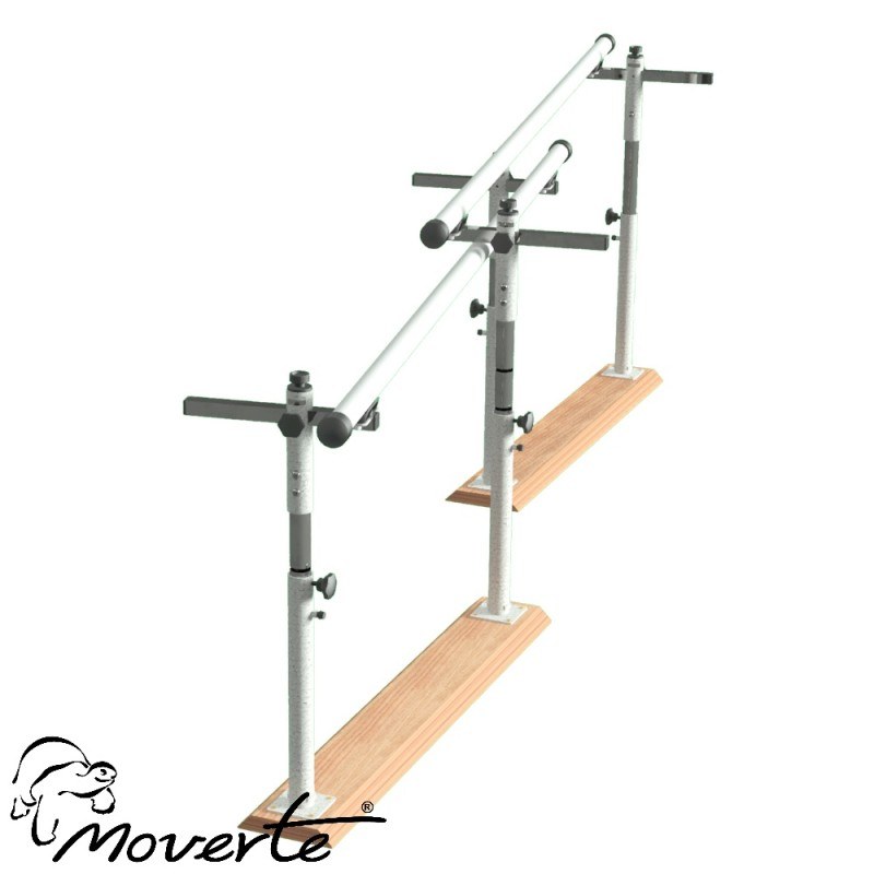 Paralela de 2,5 m. plegable. Regulable en altura y anchura.