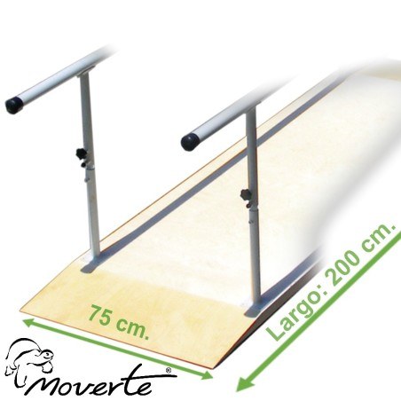 Piso de madera 2 m. para paralela ancho 75 cm.