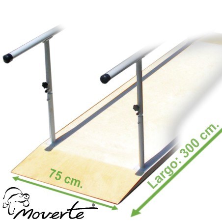 Piso de madera para paralelelas Medida Ancho 75cm x Largo 3 m.