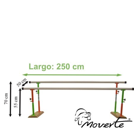 Medidas paralela infantil de  2,5 m Ortopedia Moverte