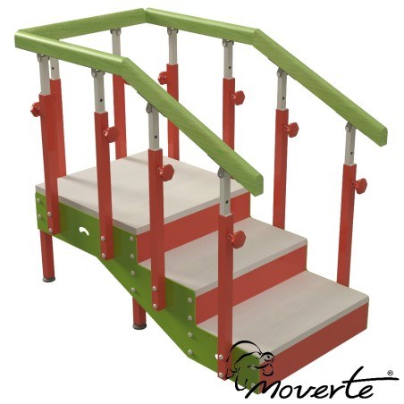 Módulo peldaños + descanso para escalera infantil 3 peldaños