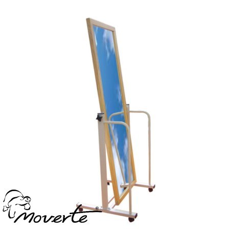 Espejo abatible y móvil con luna lisa con asideros ortopedia online moverte