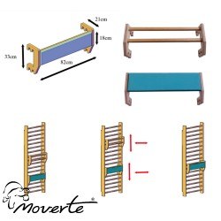 Soporte acolchado para espaldera