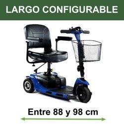 Scooter 3 ruedas medida configurable entre 88 y 98 cm