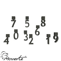 Conjunto 10 dígitos para árbol de anillas horizontal