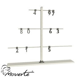 Conjunto 10 dígitos para árbol de anillas horizontal