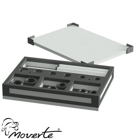 Caja con árbol de anillas vertical