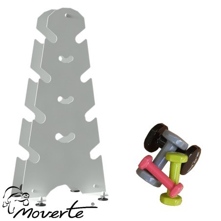 Juego de mancuernas 1 a 4 kg con soporte metálico