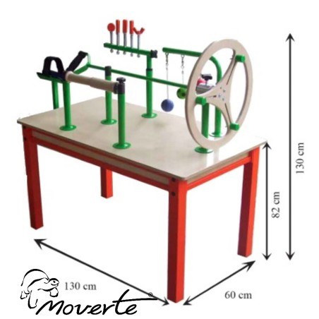 MEDIDAS MESA DE MANOS METÁLICA INFANTIL
