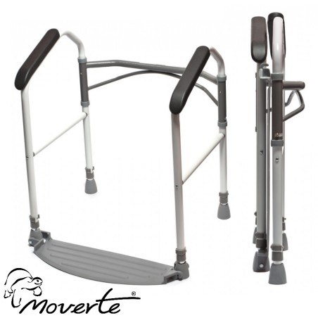 Apoyabrazos plegable para inodoro