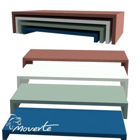 4 peldaños infantiles escamoteables para ejercicios de coordinación, equilibrio