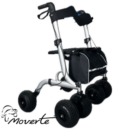 Andador rollator de 6 ruedas todoterreno ruedas grandes 1 - moverte 