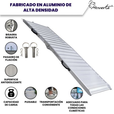 Rampa Plegable Resistente 225Cm. (400KG)