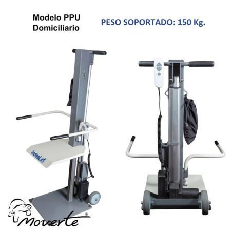 ELEVADOR ELÉCTRICO DE USO DOMICILIARIO PARA LEVANTAR PERSONAS HASTA 150 Kg Indeelift PPU