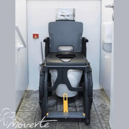 Silla de ducha y WC pequeña plegable Wheelable