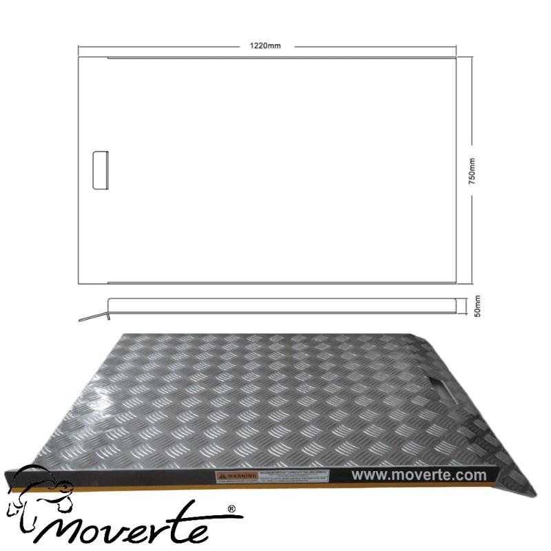 Medidas: Rampa para bordillos y aceras: Largo 122 cm. Ancho 75 cm.