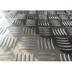 Superficie antideslizante rampa de aluminio anodizado