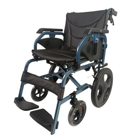 Silla de ruedas de transporte de aluminio acolchada High End 2 - moverte 