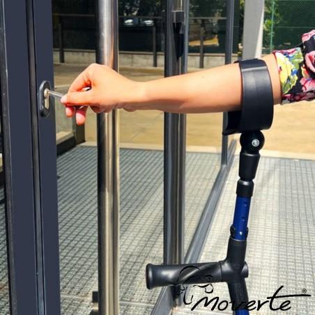 Muleta con puño anatómico blando y codera abatible - Peso soportado 150 Kg. moverte.addisnetwork.es 