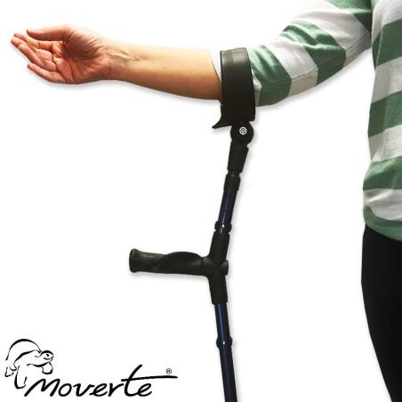 Muleta con puño anatómico blando y codera abatible - Peso soportado 150 Kg. moverte.addisnetwork.es 