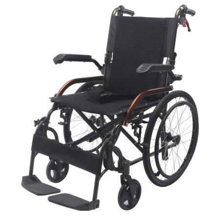 Silla de ruedas de aluminio plegable y con apoyabrazos abatibles moverte.addisnetwork.es 