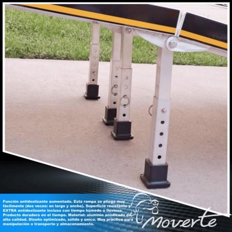 Rampa plegable 3 metros extralarga con 4 patas de apoyo moverte.addisnetwork.es