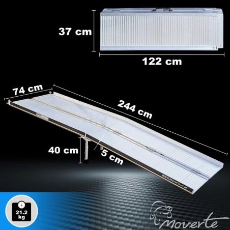 Medidas Rampa de 244 cmt. Plegable en 2 mitades