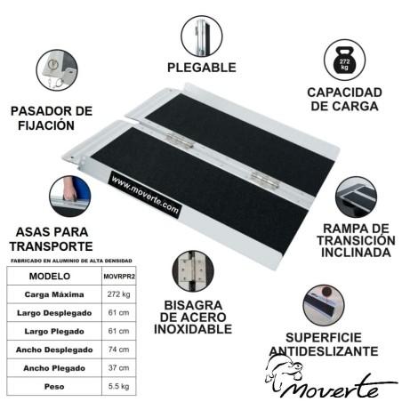 Características rampa plegable antideslizante de 61 ctms.moverte.addisnetwork.es