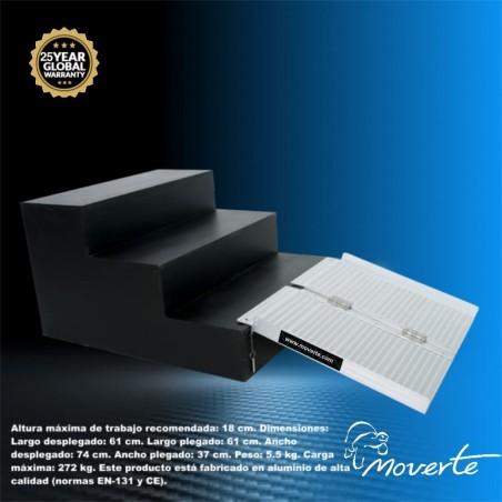 Rampa Plegable- de aluminio: 61 x 74 cm. Garantía 25 años. moverte.addisnetwork.es