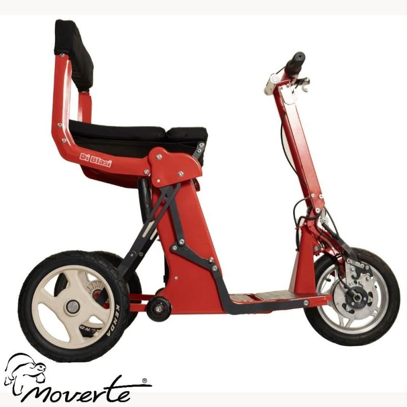 Scooter eléctrico Di Blasi R30 rojo vista lateral derecha Ortopedia Moverte