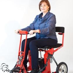 Scooter eléctrico Di Blasi R30 rojo vista lateral izquierda Ortopedia Moverte