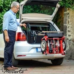 Scooter eléctrico plegable Di Blasi R30 grúa maletero Ortopedia Moverte