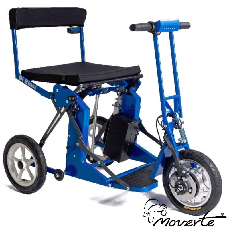 Scooter eléctrico Di Blasi R30 azul vista lateral Ortopedia Moverte