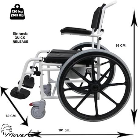 Silla de ruedas de baño con WC y ruedas grandes: Doble uso y máxima comodidad moverte.addisnetwork.es 