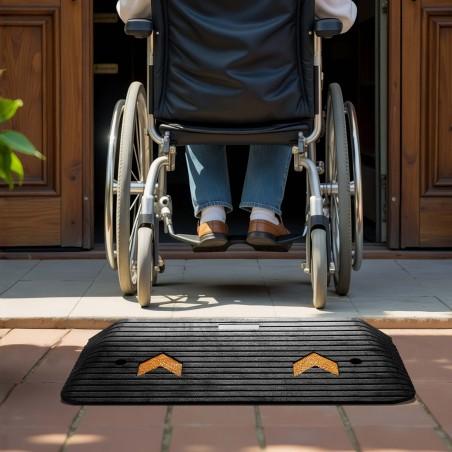 Rampa de caucho para bordillos, umbrales y aceras moverte.addisnetwork.es 