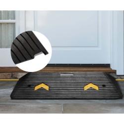 Rampa de caucho para umbrales Medida 90cm x 62 cm x 10,2 cm moverte.addisnetwork.es