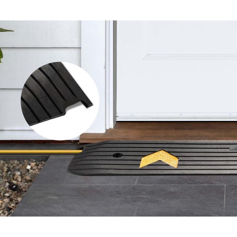 Rampa de caucho para bordillos 110cm x 40,6 cm x 5 cm moverte.addisnetwork.es 