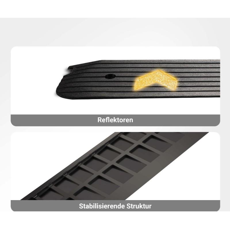 Rampa de caucho para bordillos 110cm x 40,6 cm x 5 cm moverte.addisnetwork.es 