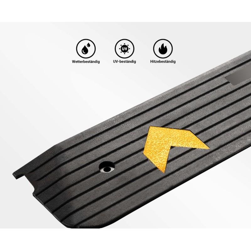 Rampa de caucho para bordillos 110cm x 40,6 cm x 5 cm moverte.addisnetwork.es 