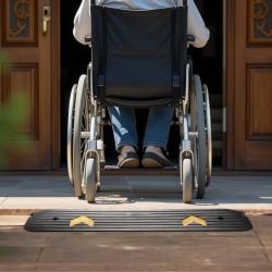 Rampa de caucho para bordillos 110cm x 40,6 cm x 5 cm moverte.addisnetwork.es 