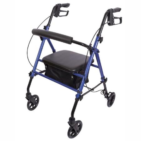 Rollator barato de aluminio con frenos y asiento regulable ortopedia moverte