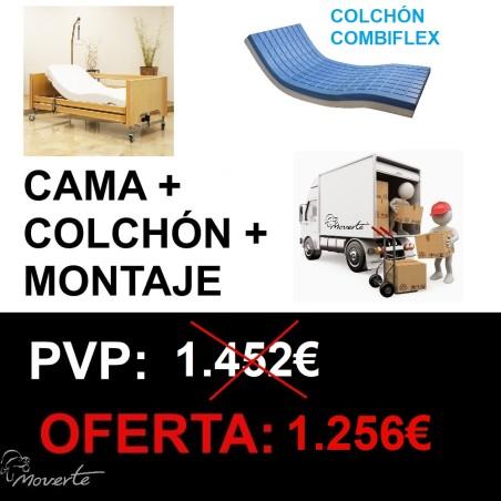 OFERTA  Cama Antares 2 + Colchón Combiflex + Montaje en domicilio moverte.addisnetwork.es
