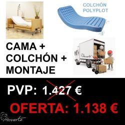 OFERTA  Cama Antares 2 + Colchón POLYPLOT + montaje en domicilio moverte.addisnetwork.es