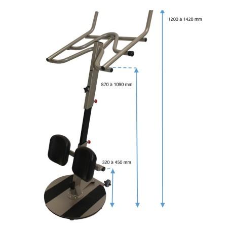 medidas plataforma de traslado de enfermos con Vertic Easy ortopedia moverte