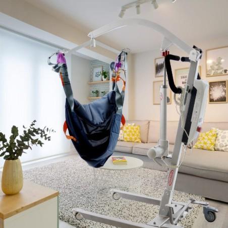 Grúa eléctrica Mandala para pacientes hasta 180 kg. Incluye arnés moverte.addisnetwork.es 