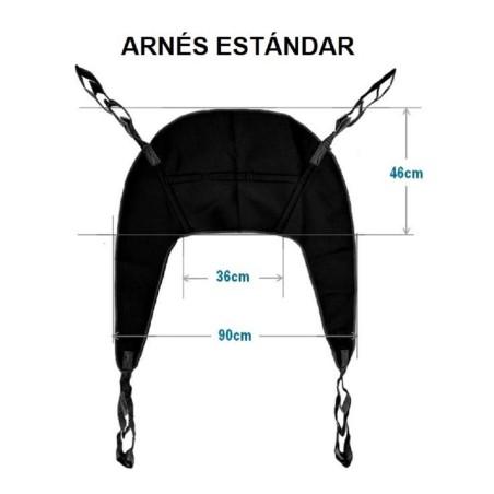 Arnés estándar para grúa eléctrica sanitaria Nala Ortomedi moverte.addisnetwork.es